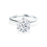 2.20 CT Round Shaped Moissanite Solitaire Engagement Ring 3