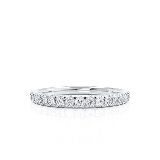0.21 CT Round Shaped Moissanite Full Eternity Wedding Band 4