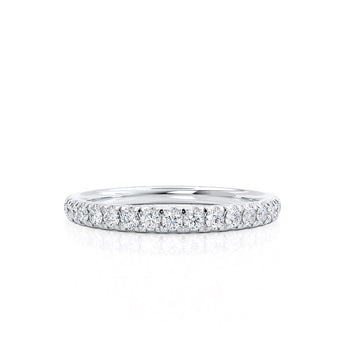 0.21 CT Round Shaped Moissanite Full Eternity Wedding Band 4