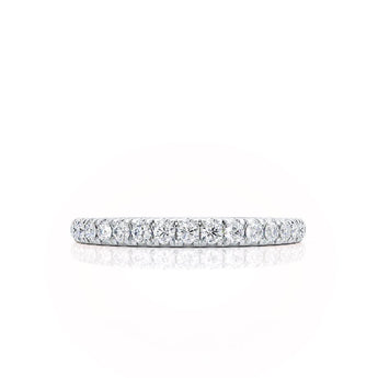 0.21 CT Round Shaped Moissanite Full Eternity Wedding Band 5