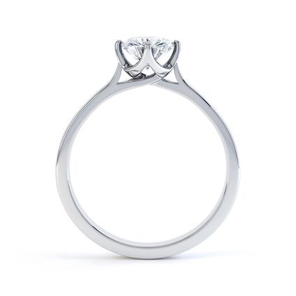 1.0 CT Round Shaped Moissanite Solitaire Engagement Ring 3