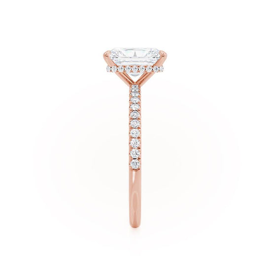 1.80 CT Radiant Shaped Moissanite Hidden Halo Style Engagement Ring 3