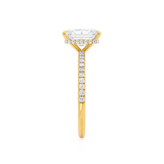 1.80 CT Radiant Shaped Moissanite Hidden Halo Style Engagement Ring 2