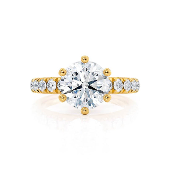 1.90 CT Round Shaped Moissanite Solitaire Style Engagement Ring 5
