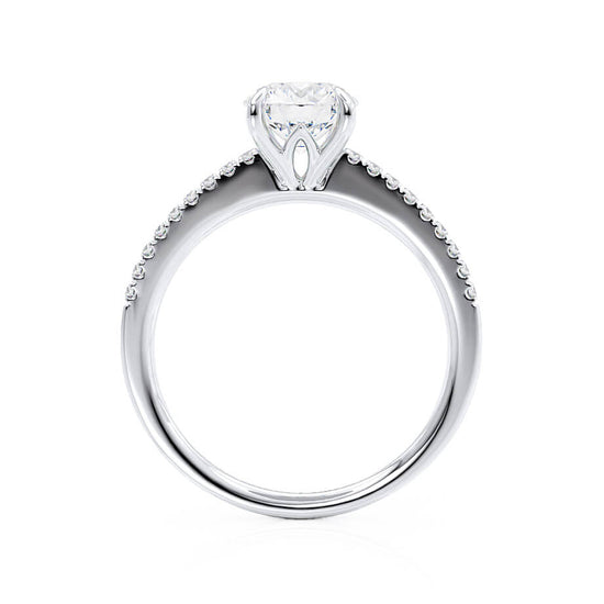 1.50 CT Round Shaped Moissanite Solitaire Engagement Ring 3
