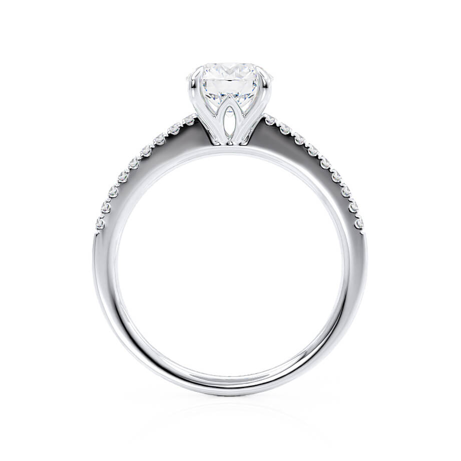 1.50 CT Round Shaped Moissanite Solitaire Engagement Ring 3