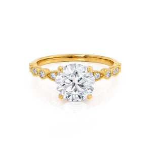 1.0 CT Round Shaped Moissanite Solitaire Style Engagement Ring 2