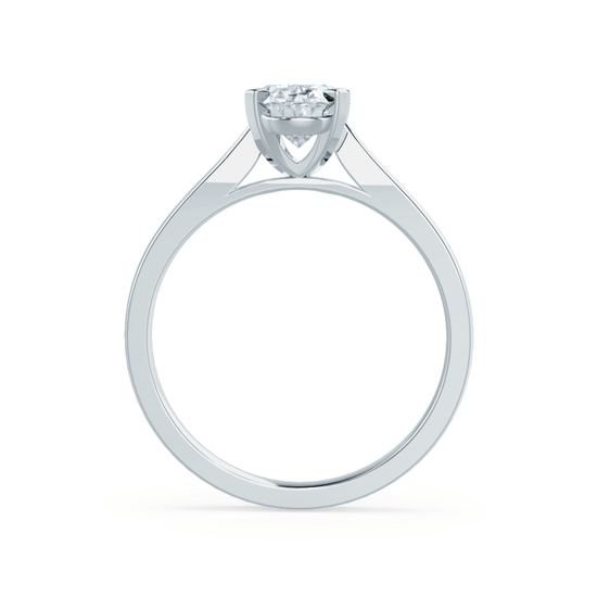 1.50 CT Oval Shaped Solitaire Moissanite Engagement Ring 7