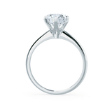 2.20 CT Round Shaped Moissanite Solitaire Engagement Ring 6