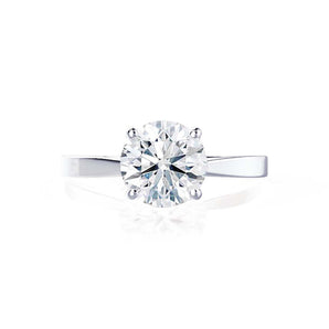 1.50 CT Round Shaped Moissanite Solitaire Engagement Ring 2