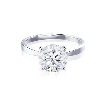 1.50 CT Round Shaped Moissanite Solitaire Engagement Ring 5