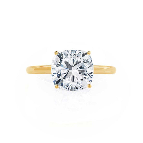 2.0 CT Cushion Shaped Moissanite Solitaire Engagement Ring 2