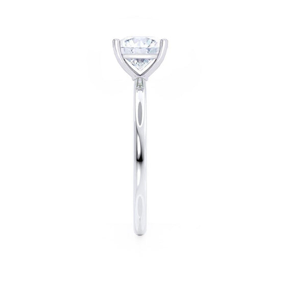 1.50 CT Princess Shaped Moissanite Solitaire Engagement Ring 2