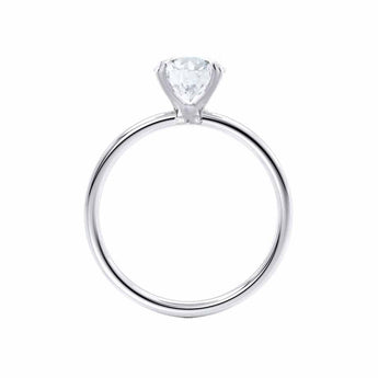 1.20 CT Round Shaped Moissanite Solitaire Style Engagement Ring 3