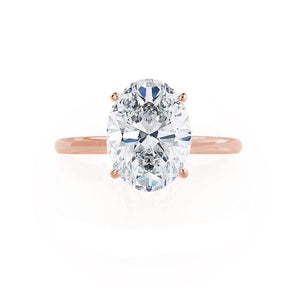 0.90 CT Oval Shaped Moissanite Solitaire Style Engagement Ring 6