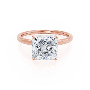 1.50 CT Princess Shaped Moissanite Solitaire Engagement Ring 4