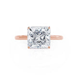 1.50 CT Princess Shaped Moissanite Solitaire Engagement Ring 5