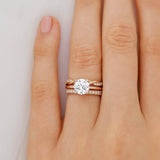 1.20 CT Round Shaped Moissanite Solitaire Style Engagement Ring 4