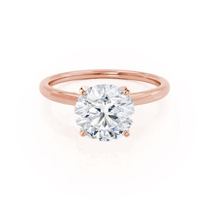 1.20 CT Round Shaped Moissanite Solitaire Style Engagement Ring 1