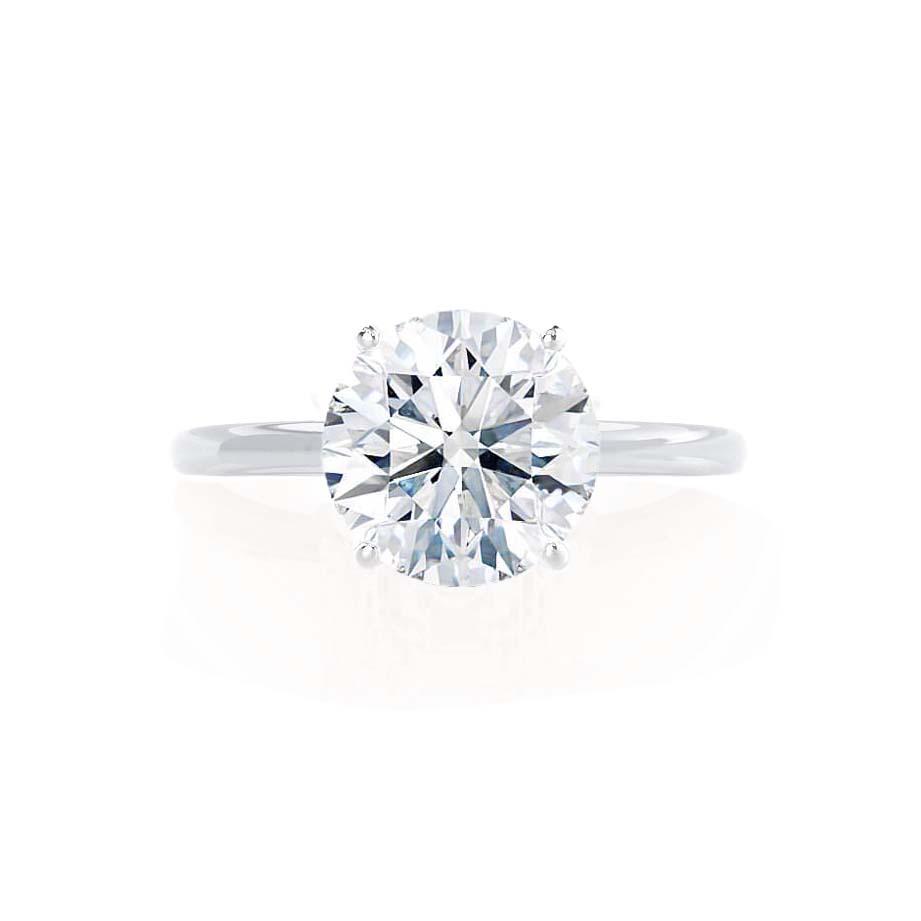 1.20 CT Round Shaped Solitaire Moissanite Engagement Ring 6