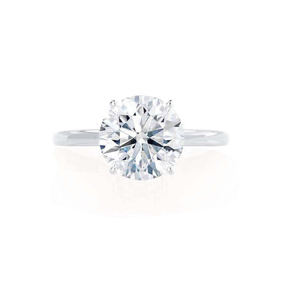 1.20 CT Round Shaped Moissanite Solitaire Style Engagement Ring 5