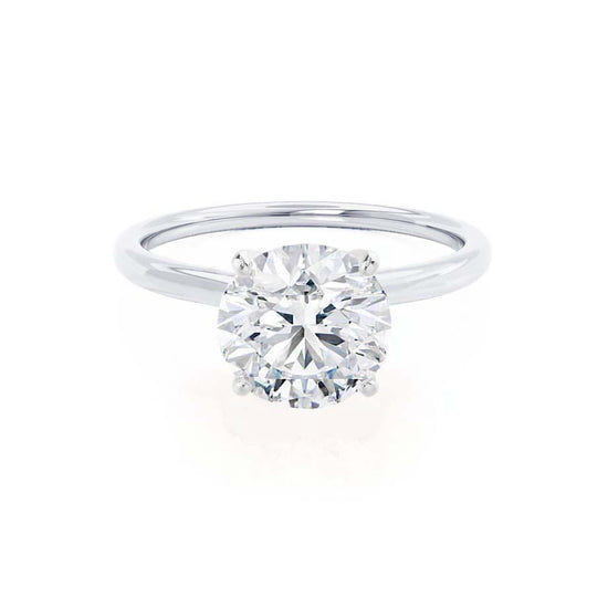 1.20 CT Round Shaped Solitaire Moissanite Engagement Ring 1