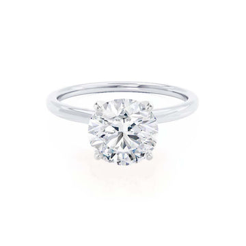 1.20 CT Round Shaped Solitaire Moissanite Engagement Ring 1