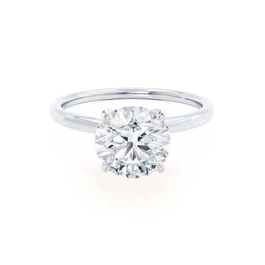 1.20 CT Round Shaped Solitaire Moissanite Engagement Ring 1