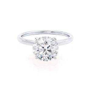 1.20 CT Round Shaped Moissanite Solitaire Style Engagement Ring 1