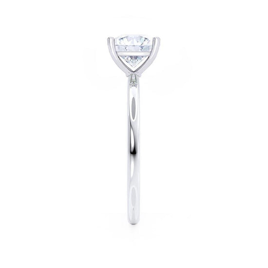 1.80 CT Asscher Shaped Moissanite Solitaire Style Engagement Ring 4