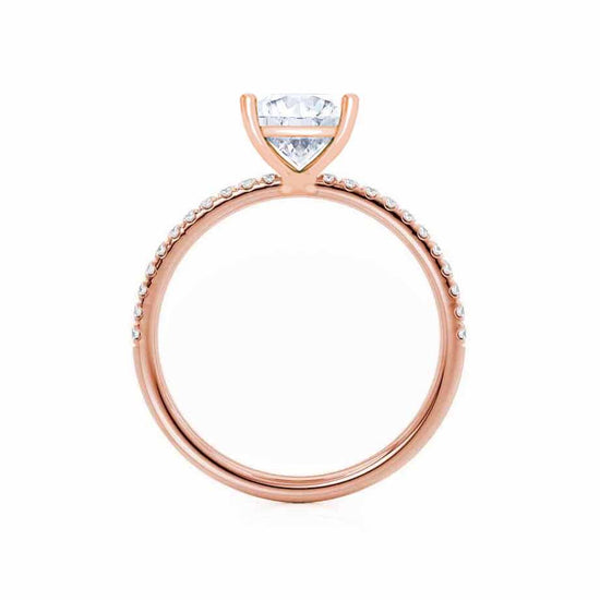 1.50 CT Princess Shaped Moissanite Solitaire Style Engagement Ring 3