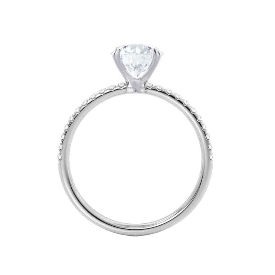1.0 CT Round Shaped Moissanite Solitaire Engagement Ring 3