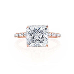 1.50 CT Princess Shaped Moissanite Solitaire Style Engagement Ring 5