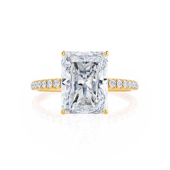 1.20 CT Radiant Shaped Moissanite Solitaire Style Engagement Ring 5