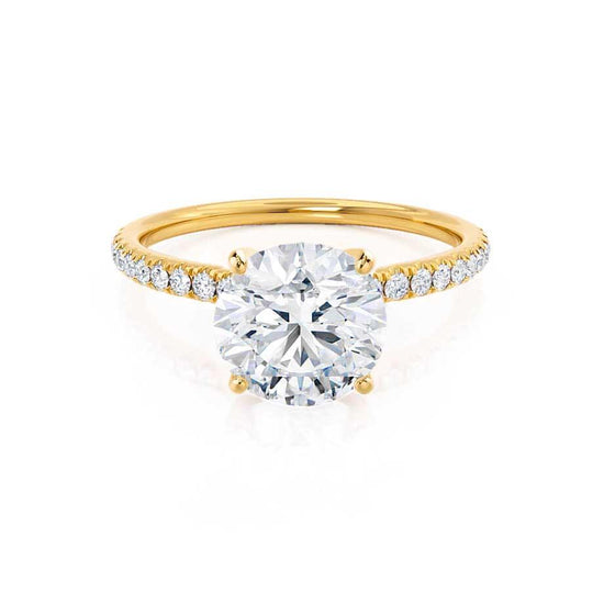 1.0 CT Round Shaped Moissanite Solitaire Engagement Ring 1