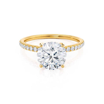 1.0 CT Round Shaped Moissanite Solitaire Engagement Ring 1