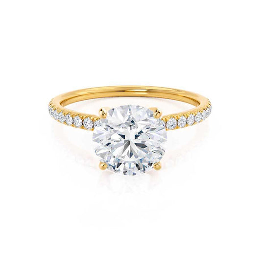 1.0 CT Round Shaped Moissanite Solitaire Engagement Ring 1