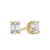 0.50 CT-2.0 CT Oval Solitaire CVD F/VS Diamond Earrings 4