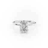 2.10 CT Oval Cut Solitaire Style Moissanite Engagement Ring 10