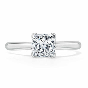 1.0 CT Cushion Cut Moissanite Solitaire Engagement Ring 1