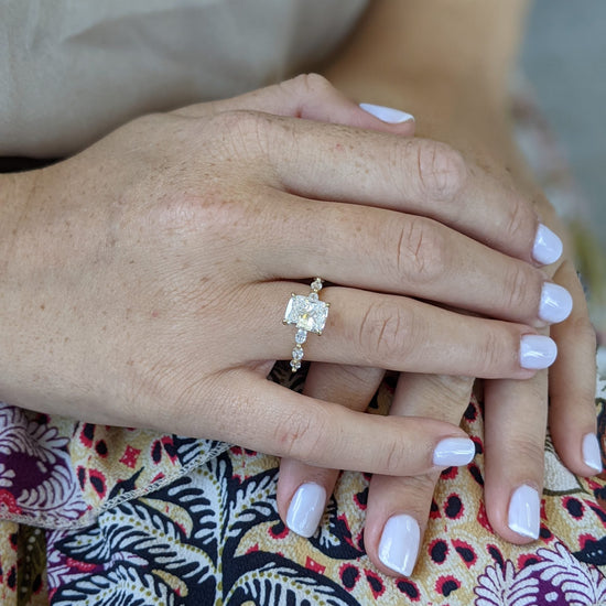 2.04 CT Cushion Solitaire CVD G/VS2 Diamond Engagement Ring 4