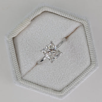 1.81 CT Cushion Solitaire CVD G/VS2 Diamond Engagement Ring 1