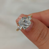 3.55 CT Cushion Three Stone CVD F/VS1 Diamond Engagement Ring 2