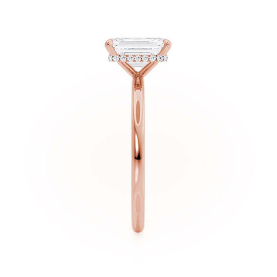 1.80 CT Radiant Shaped Moissanite Hidden Halo Style Engagement Ring 4