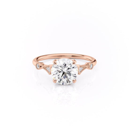 1.35 CT Round Cut Solitaire Moissanite Engagement Ring 11