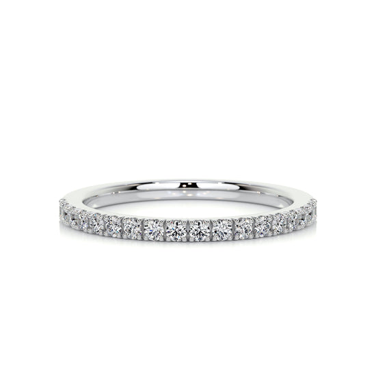0.3 CT Round Half Eternity CVD EF/VVS Diamond Wedding Band 1