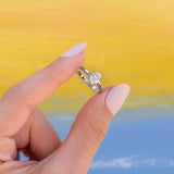 1.33 CT Oval Cut Solitaire Moissanite Engagement Ring 4