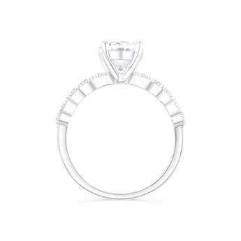 1.50 CT Round Cut Solitaire Moissanite Engagement Ring 9