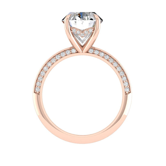 5.18 CT Oval Cut Hidden Halo Moissanite Engagement Ring 21