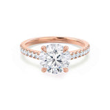 1.20 CT Round Shaped Moissanite Solitaire Style Engagement Ring 1